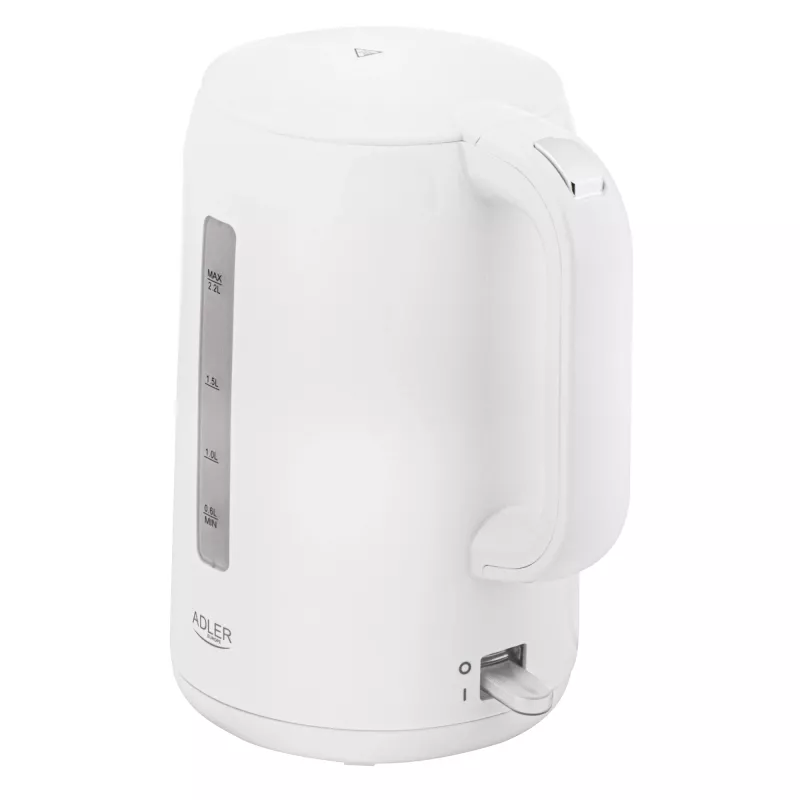 Adler Kettle | AD 1386 | Electric | 1850 W | 2.2 L | Plastic | 360° rotational base | White