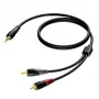 3.5 mm jack male stereo to 2x RCA/Cinch male audio cable Procab 1KPCL049 5 m