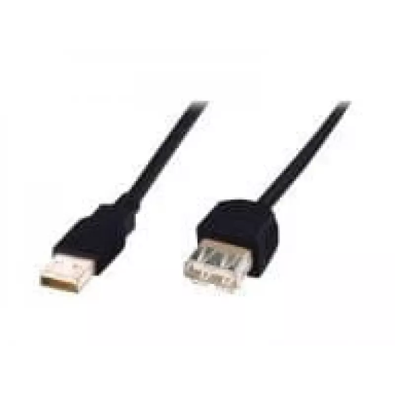 Digitus - USB-Extension Cable - USB Type A, 4-pin (M) - USB Type A, 4-pin (W) - 3,0m (USB / USB2.0) - Black (AK-300202-030-S)