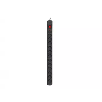 Armac Multi M12 | Power strip | surge protector, 12 sockets, 5m cable, black
