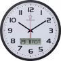 Wall clock Renkforce HD-WRCL135, 32 cm diameter, black