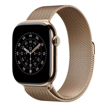 Apple Milanaise Watch Strap, Gold, 46mm, S/M, MGJ44ZM/A