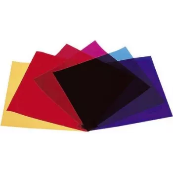 Stage Color Filter Sheet Set EUROLITE 9410045A – Red, Blue, Green, Yellow