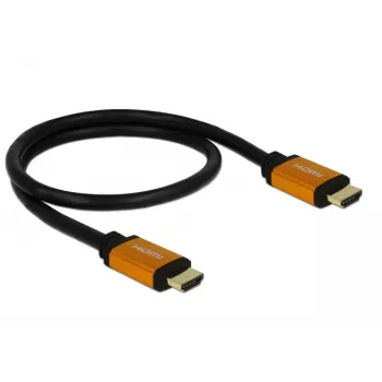 DeLOCK - HDMI-Cable - HDMI (M) to HDMI (M) - 50 cm - Triple Insulation - Black, Gold - 8K Support