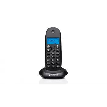 Cordless telephone Motorola C1001CB Black — DECT wireless handset with 1.6-inch display