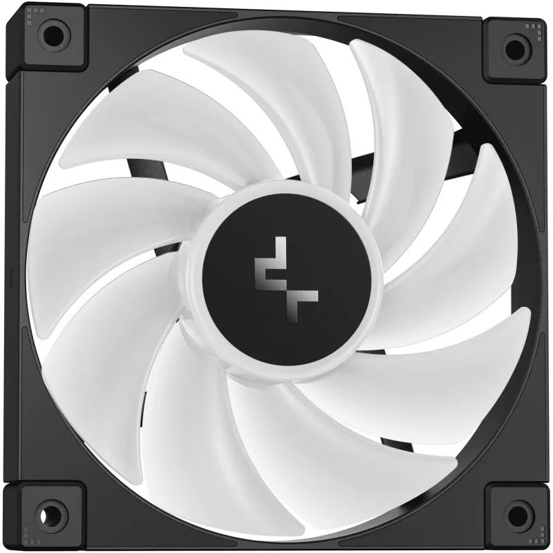 Liquid cooling kit DeepCool LQ240 — 240 mm radiator, 2×120 mm PWM fans, RGB, tube 41 cm, aluminum radiator, black