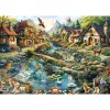 Jigsaw Puzzle 1000 pcs, schmidt spiele Village at the Edge of the Forest, scenic illustration