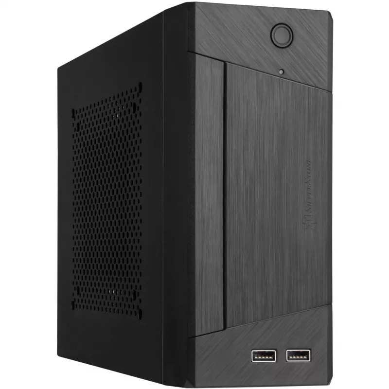 SilverStone MILO ML10 - USFF - Mini-ITX - no power supply - Black - USB/Audio (SST-ML10B)