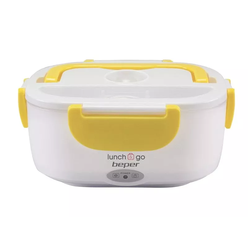 Electric lunch box Beper 90.920G - 1 L food warmer, yellow