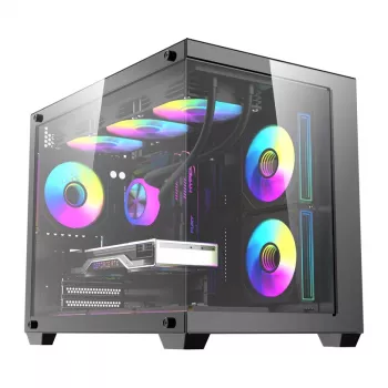 Computer case DarkFlash B275 PRO (black) with 6 included cooling fans