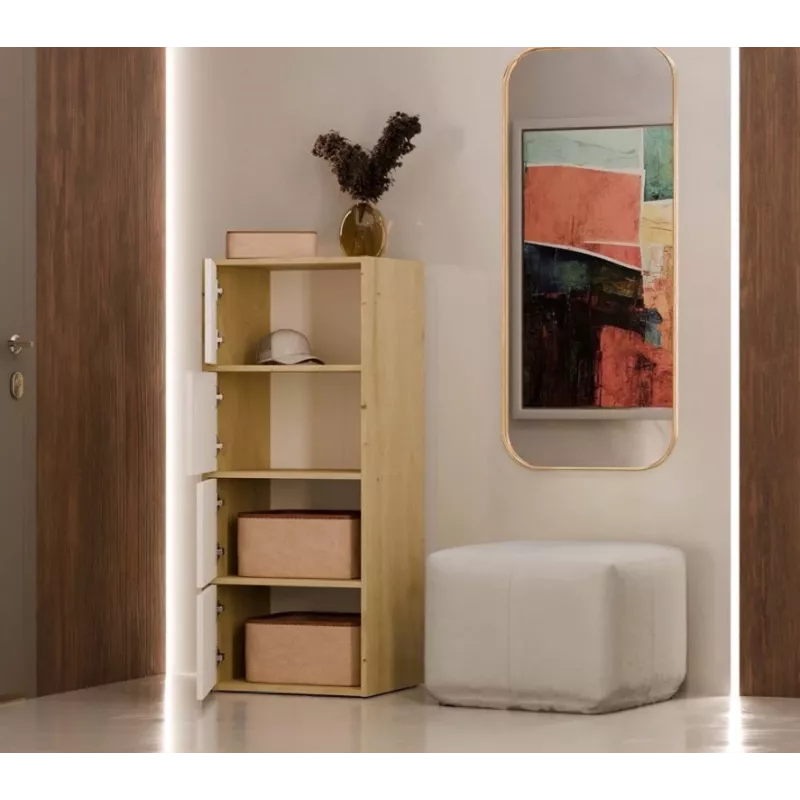 ALMA CHEST OF DRAWERS ARTISAN OAK/WHITE