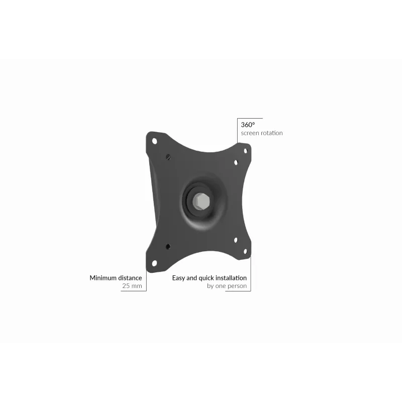 TV mount Edbak GD03 73.7 cm 10 kg Black