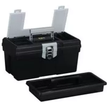Toolbox allit McPlus Promo S 16 PP black — empty tray for small parts