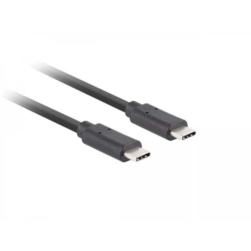 USB C to C cable LANBERG CA-CMCM-32CU-0018-BK USB 3.2 Gen 2, 1.8 m, black, 100 W PD, 4K video