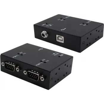 Serial adapter cable Exsys USB 2.0 to 2-port RS-232 EX-13072HM metal housing