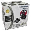 Steering wheel ESPERANZA EG103 gaming controller — PC/PS2/PS3, 13 buttons, vibration, accelerometer, black/red