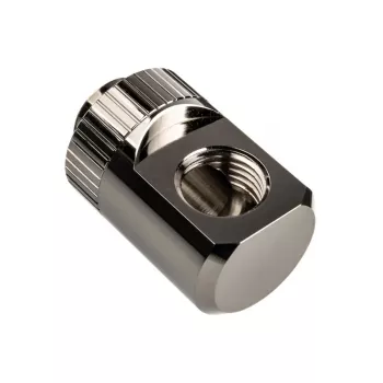 EK Water Blocks EK-Torque Adapter 90 degrees G1/4 inch AG to G1/4 inch IG - Rotatable, nickel Silver