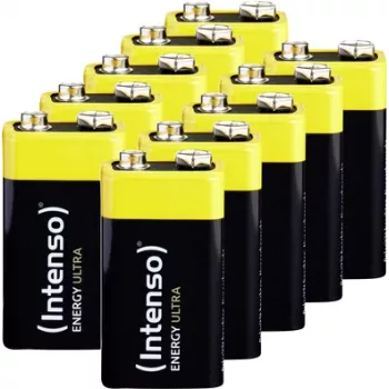 Intenso Energy Ultra 9V 6LR61 E-Block blister 10-Pack - 9V-Block - 9 V - blister pack (7501451MP)