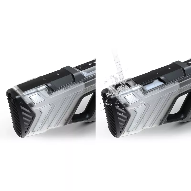 Water pistol SpyraOne SpyraGO Clear Transparent — compact rechargeable water blaster SPGO1T