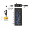 DeLOCK 64326 interface hub USB 3.2 Gen 2 (3.1 Gen 2) Type-C 10000 Mbit/s Black