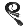 Akyga Server Power Cable CEE 7/7 to IEC C19, 250 V, 1.8 m (AK-UP-01)