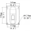Wall mount ALLNET ALL-CAM2498-LEP for secure installation