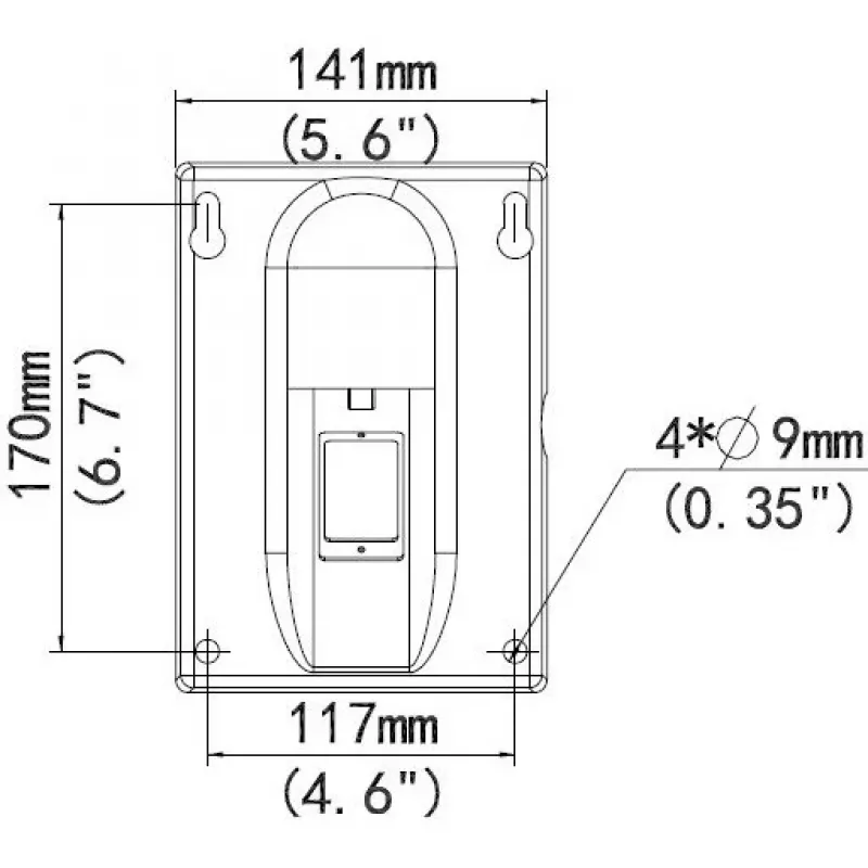 Wall mount ALLNET ALL-CAM2498-LEP for secure installation