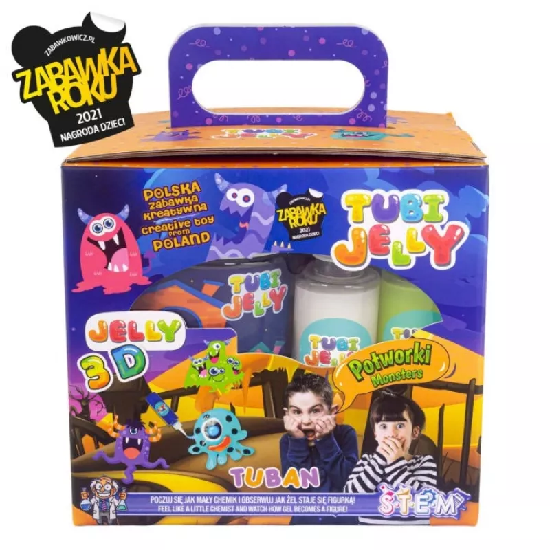 Small aquarium jelly set TUBAN TU3329 — 6 colors, small monster figures
