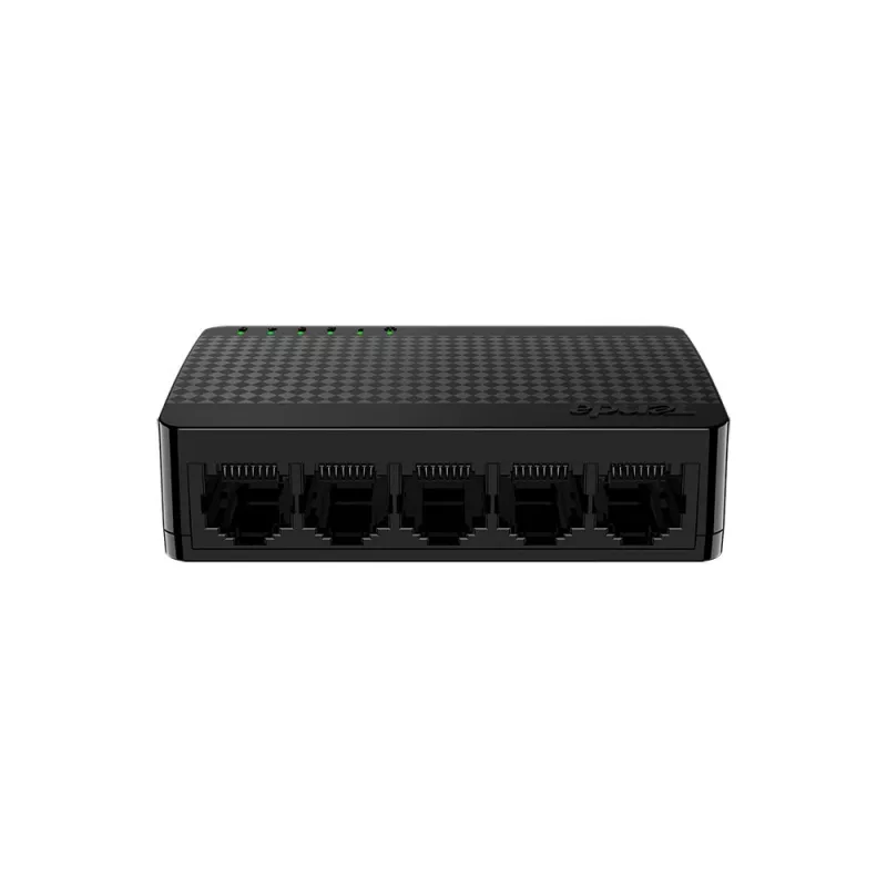 Network switch TENDA SG105M — 5-port Gigabit Ethernet (10/100/1000), black, desktop/wall-mountable