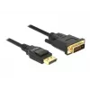 DeLOCK - Videokabel - Single Link - DisplayPort (M) bis DVI-D (M) - DisplayPort 1,2a - 2,0m - passiv - Schwarz (85313)