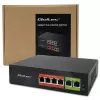 Ethernet PoE Switch QOLTEC 52289 — 4x RJ45 PoE ports, 2x RJ45 uplink, 65W power budget