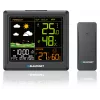 Weather station BLAUPUNKT WS25BK — indoor/outdoor temperature and humidity monitor, black, 1 sensor, LCD display