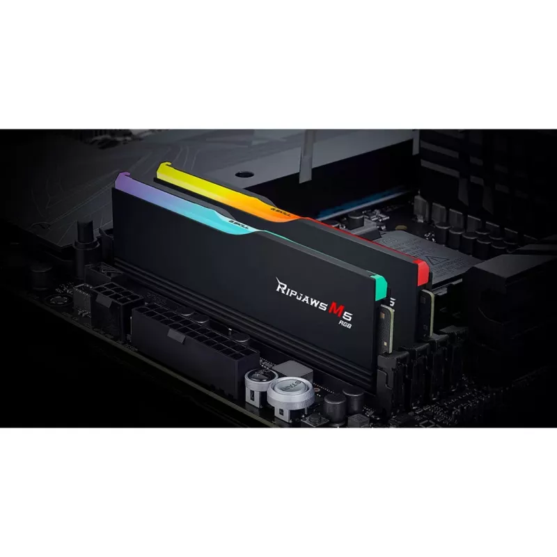 DIMM 32 GB DDR5-6800 (2x 16 GB) Dual-Kit, Memory black, F5-6800J3445G16GX2-RM5RK, Ripjaws M5 RGB, INTEL XMP