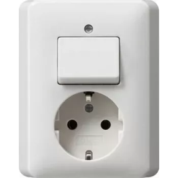 Socket outlet GIRA 017603 CEE 7/3 White