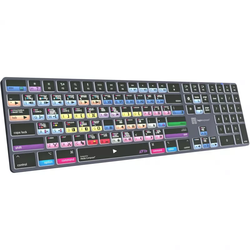 Logickeyboard Avid Media Composer - Pro Titan UK Mac - Keyboard - QWERTY
