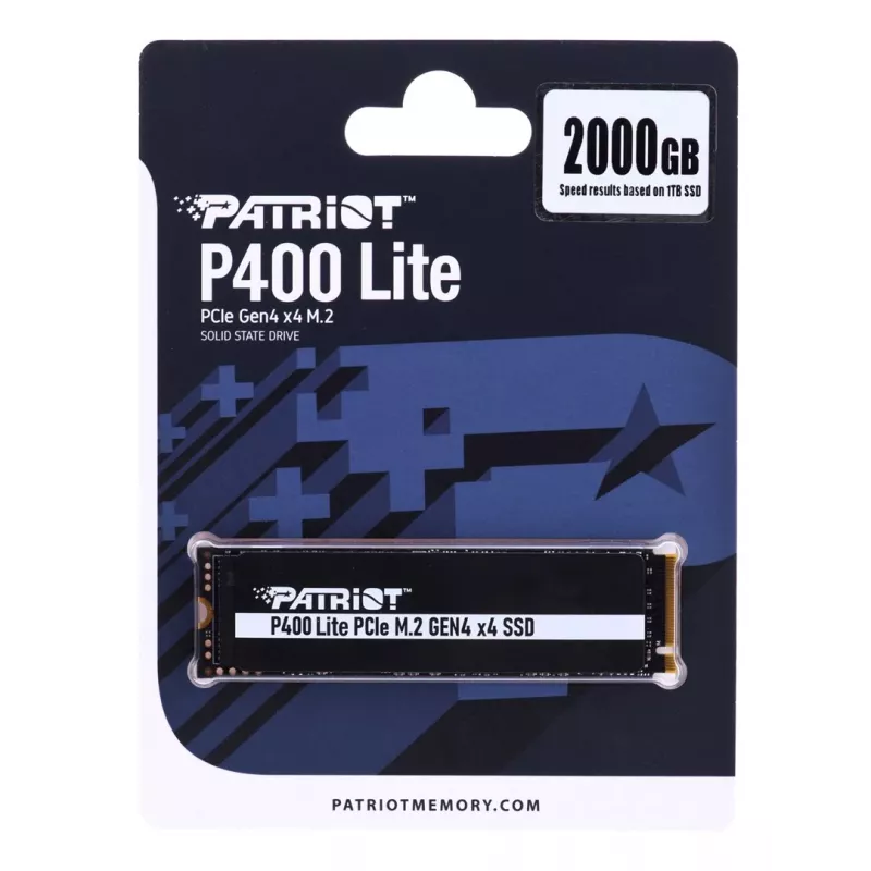 SSD PATRIOT P400 Lite 2 TB M.2 PCIe Gen4 x4 NVMe, 3500/2700 MB/s, 80×22×3.8 mm
