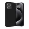 Protective silicone case Vention KUFB0-40 for iPhone 15 Pro Max — black soft-touch cover