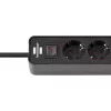 Power Extension Brennenstuhl 1153240106 1.5m 4 AC Outlets Indoor Black