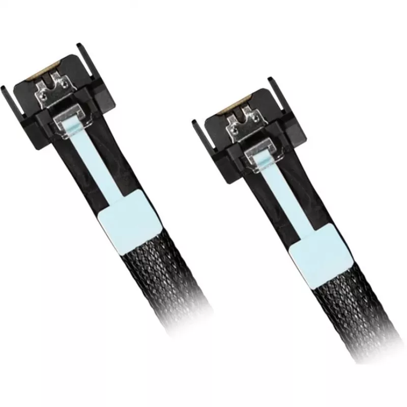 Drive adapter ICY BOX MB413L-B — MCIO 8i SFF-TA-1016 to 2× MCIO 4i SFF-TA-1016