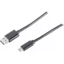 USB Cable S/CONN 14-10005 USB 2.0 1m USB A USB C Black