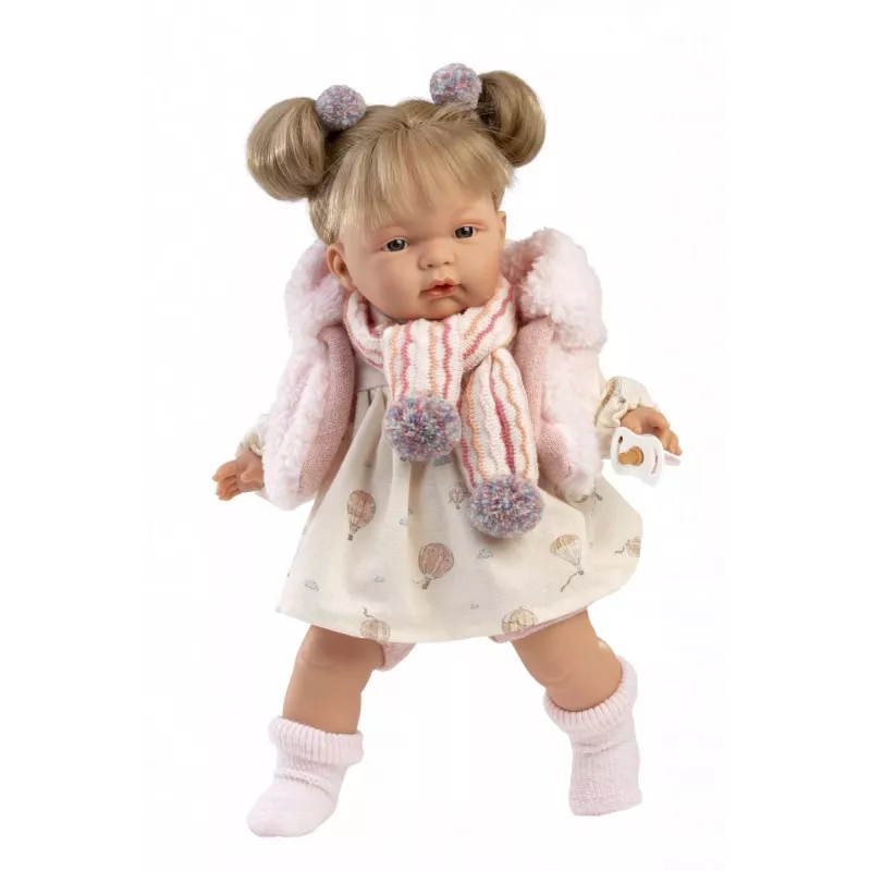 Doll Llorens Joelle 38 cm — crying doll with realistic features and soft body