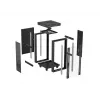 Freestanding rack cabinet LANBERG FF01-6624-12BL 24U 19 inch 600×600 mm, IP20, 1200 kg, black