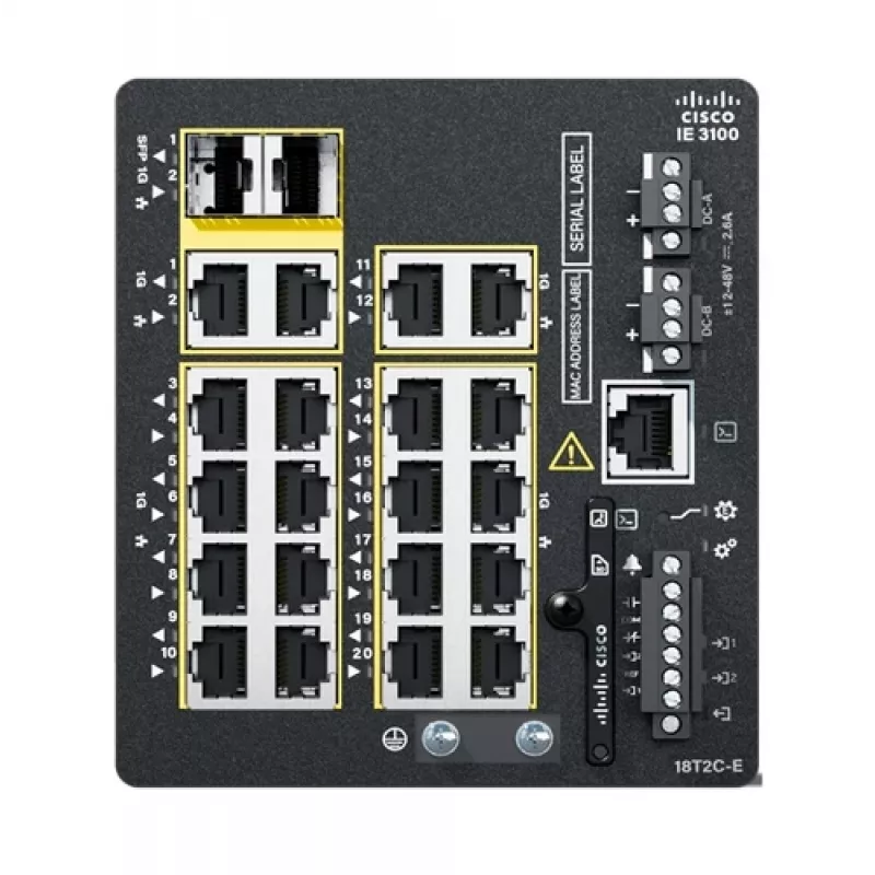 Managed Switch Cisco Catalyst IE3100 L2/L3 18 Ports Gigabit Ethernet
