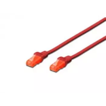 Network Cable Digitus CAT 6 U/UTP patch cord RJ-45 Cat6 5m Red