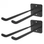 Wall-mounted Double Hook Set MACLEAN MC-436 — durable steel construction, for tools and storage
