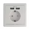 Socket outlet CEE 7/3 + USB DeLOCK 11471