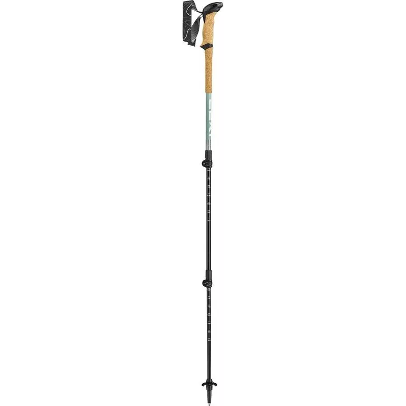 Trekking poles Leki Makalu Lite adjustable 90–125 cm, grey-green