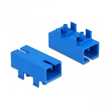 LWL Coupling for PCB SC Simplex Socket to SC Simplex Socket Singlemode Blue