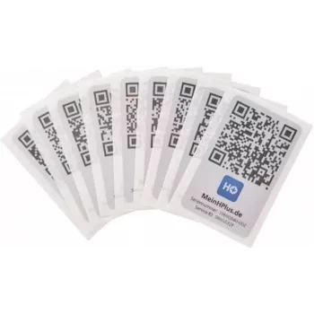 Hekatron Service Codes Mein HPlus 10er Model 30-6800118-01-01 — set of 10 service code stickers