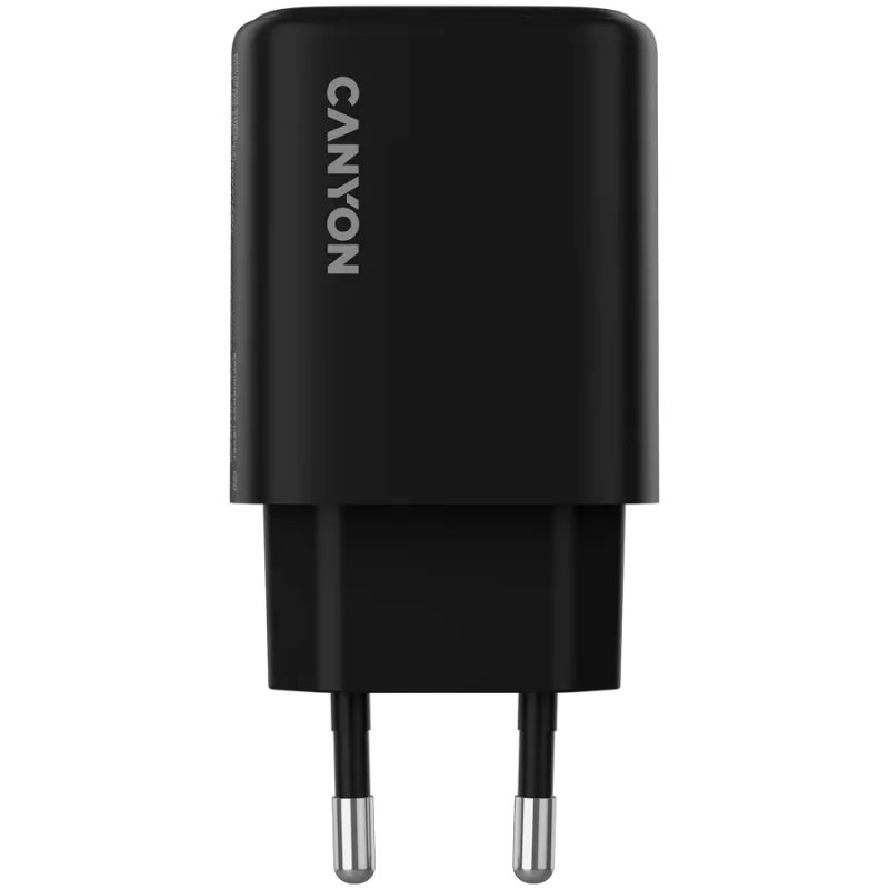 CANYON charger OnCharge 250 25W 1xPD 1xQC EU Black